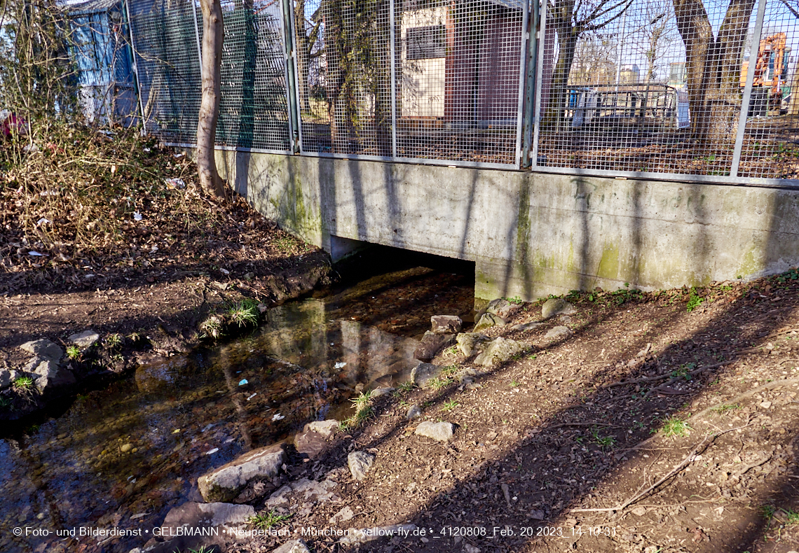 20.20.2023 - der 'verschwundene' Hachinger Bach in Berg am Laim
